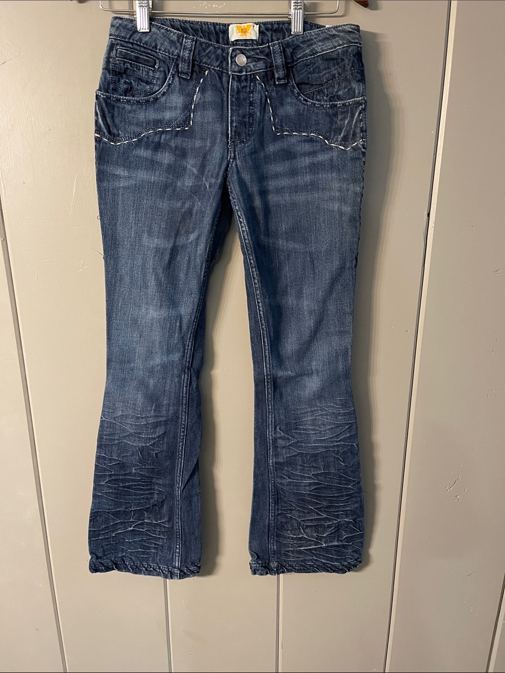 Antik Denim Jeans Bootcut Distressed Vintage Low Rise Coastal Cowgirl Western